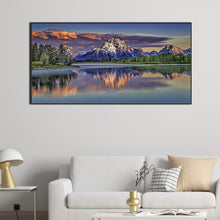 Load image into Gallery viewer, Diamond Painting - Full Square - Snowy Mountain River (80*40CM)
