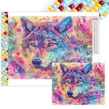 Load image into Gallery viewer, Diamond Painting - Full Square - Colorful Wolf (50*40CM)
