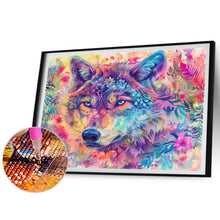 Load image into Gallery viewer, Diamond Painting - Full Square - Colorful Wolf (50*40CM)
