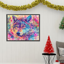 Load image into Gallery viewer, Diamond Painting - Full Square - Colorful Wolf (50*40CM)
