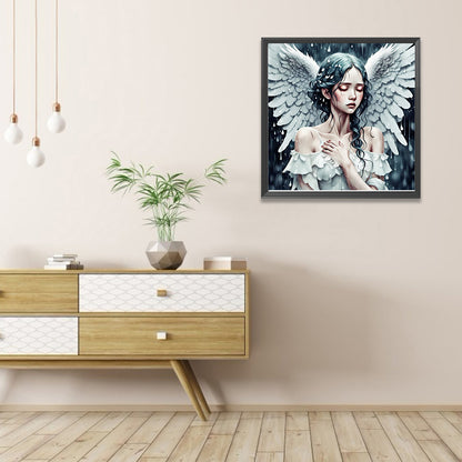 AB Diamond Painting - Full Round - Angel Girl (40*40CM)