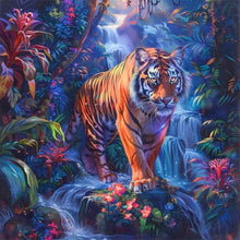 Load image into Gallery viewer, AB Diamond Painting - Full Round - Tiger in the Forest (40*40CM)

