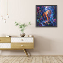 Load image into Gallery viewer, AB Diamond Painting - Full Round - Tiger in the Forest (40*40CM)
