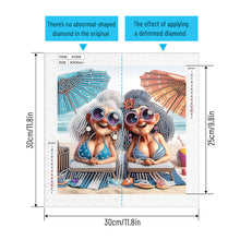 Load image into Gallery viewer, Diamond Painting - Partial Special Shaped - Cute Grandma (30*30CM)
