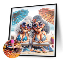 Load image into Gallery viewer, Diamond Painting - Partial Special Shaped - Cute Grandma (30*30CM)
