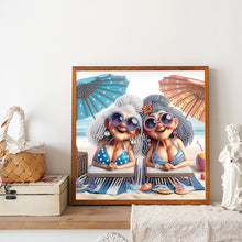Load image into Gallery viewer, Diamond Painting - Partial Special Shaped - Cute Grandma (30*30CM)
