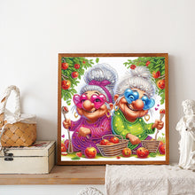 Load image into Gallery viewer, Diamond Painting - Partial Special Shaped - Cute Grandma (30*30CM)
