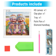 Load image into Gallery viewer, Diamond Painting - Partial Special Shaped - Cute Grandma (30*30CM)
