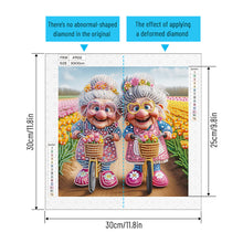 Load image into Gallery viewer, Diamond Painting - Partial Special Shaped - Cute Grandma (30*30CM)
