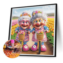 Load image into Gallery viewer, Diamond Painting - Partial Special Shaped - Cute Grandma (30*30CM)
