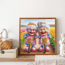 Load image into Gallery viewer, Diamond Painting - Partial Special Shaped - Cute Grandma (30*30CM)
