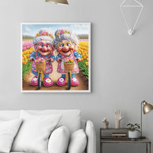 Load image into Gallery viewer, Diamond Painting - Partial Special Shaped - Cute Grandma (30*30CM)
