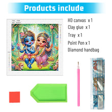 Load image into Gallery viewer, Diamond Painting - Partial Special Shaped - Hinduism (30*30CM)
