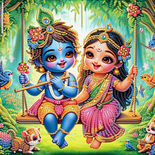 Load image into Gallery viewer, Diamond Painting - Partial Special Shaped - Hinduism (30*30CM)
