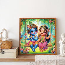Load image into Gallery viewer, Diamond Painting - Partial Special Shaped - Hinduism (30*30CM)
