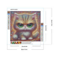 Load image into Gallery viewer, Diamond Painting - Full Round - Big Eyed Cat (30*30CM)
