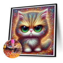Load image into Gallery viewer, Diamond Painting - Full Round - Big Eyed Cat (30*30CM)
