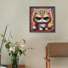 Load image into Gallery viewer, Diamond Painting - Full Round - Big Eyed Cat (30*30CM)
