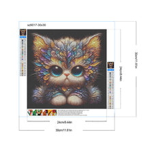 Load image into Gallery viewer, Diamond Painting - Full Round - Big Eyed Cat (30*30CM)

