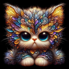 Load image into Gallery viewer, Diamond Painting - Full Round - Big Eyed Cat (30*30CM)

