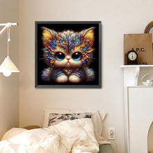 Load image into Gallery viewer, Diamond Painting - Full Round - Big Eyed Cat (30*30CM)
