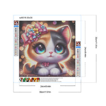 Load image into Gallery viewer, Diamond Painting - Full Round - Big Eyed Cat (30*30CM)
