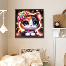Load image into Gallery viewer, Diamond Painting - Full Round - Big Eyed Cat (30*30CM)
