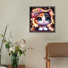Load image into Gallery viewer, Diamond Painting - Full Round - Big Eyed Cat (30*30CM)
