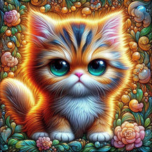 Load image into Gallery viewer, Diamond Painting - Full Round - Big Eyed Cat (30*30CM)
