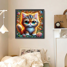 Load image into Gallery viewer, Diamond Painting - Full Round - Big Eyed Cat (30*30CM)
