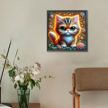 Load image into Gallery viewer, Diamond Painting - Full Round - Big Eyed Cat (30*30CM)
