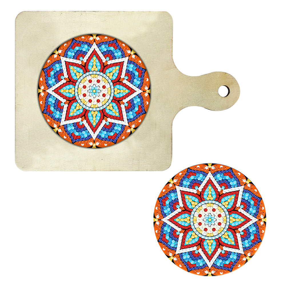 Mandala Diamond Crafts Projects Round Diamond Painting Table Mats for Home Decor