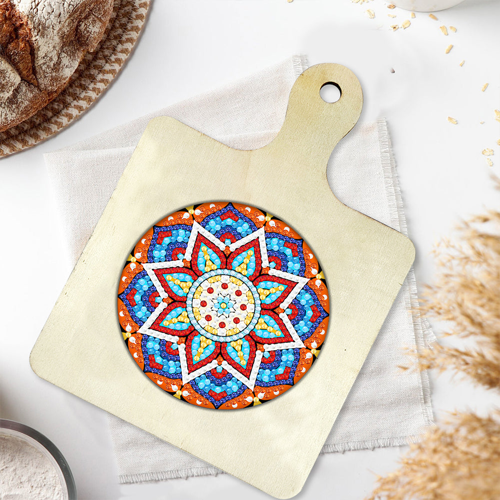 Mandala Diamond Crafts Projects Round Diamond Painting Table Mats for Home Decor