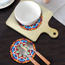 Load image into Gallery viewer, Mandala Diamond Crafts Projects Round Diamond Painting Table Mats for Home Decor
