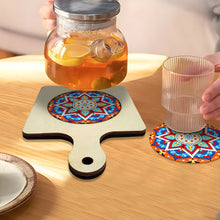 Load image into Gallery viewer, Mandala Diamond Crafts Projects Round Diamond Painting Table Mats for Home Decor
