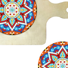 Load image into Gallery viewer, Mandala Diamond Crafts Projects Round Diamond Painting Table Mats for Home Decor
