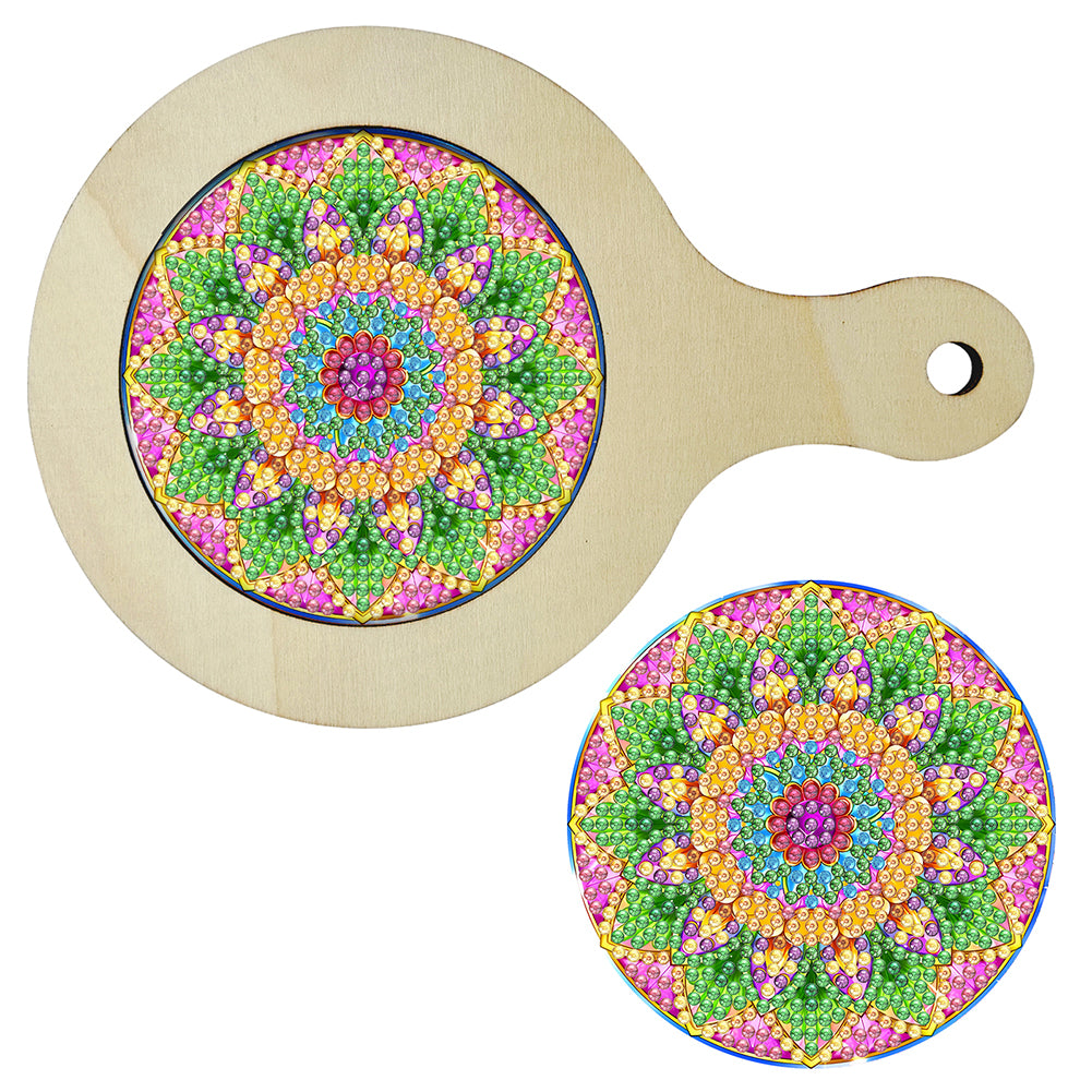 Mandala Diamond Crafts Projects Round Diamond Painting Table Mats for Home Decor