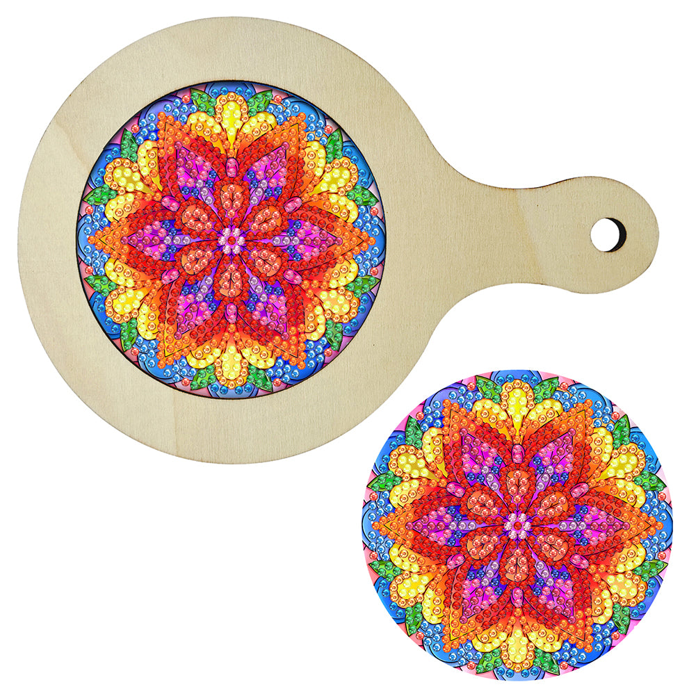 Mandala Diamond Crafts Projects Round Diamond Painting Table Mats for Home Decor