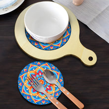 Load image into Gallery viewer, Mandala Diamond Crafts Projects Round Diamond Painting Table Mats for Home Decor
