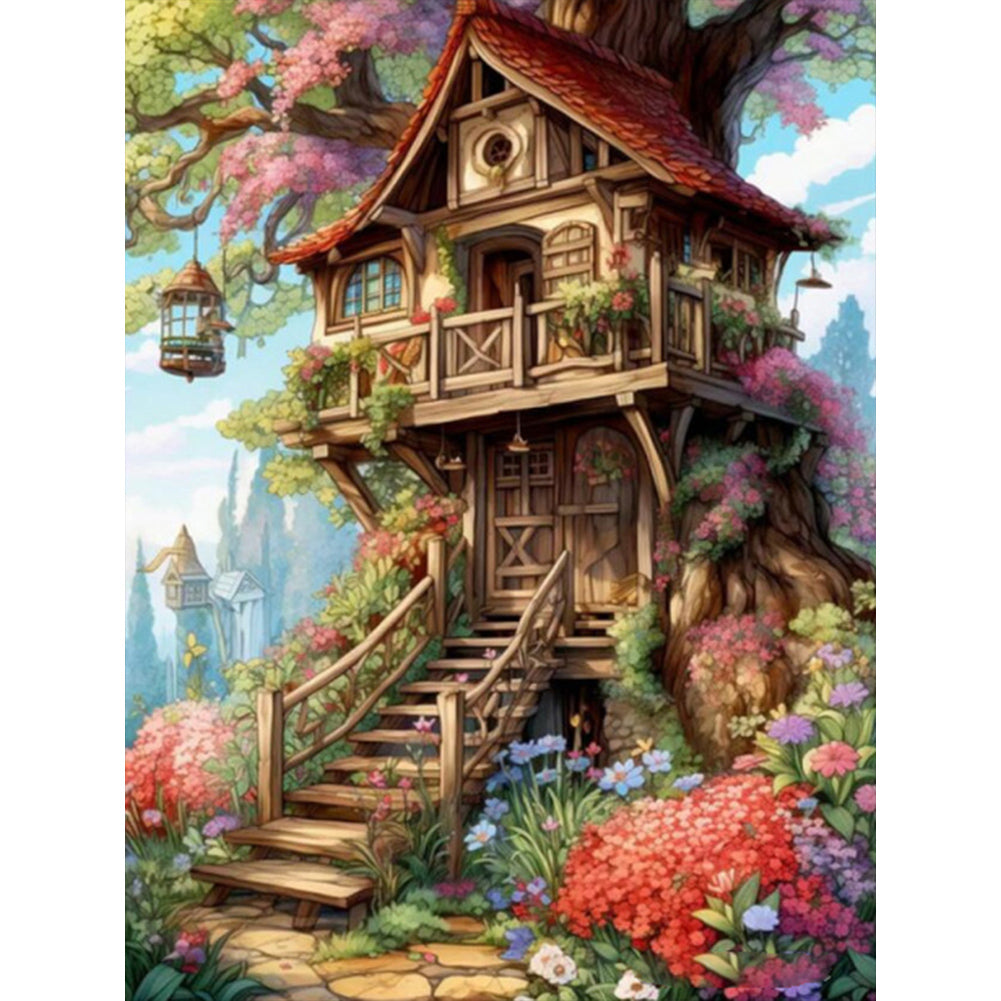 Diamond Painting - Full Round - Forest Cabin (30*40CM)