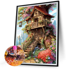 Load image into Gallery viewer, Diamond Painting - Full Round - Forest Cabin (30*40CM)
