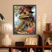 Load image into Gallery viewer, Diamond Painting - Full Round - Forest Cabin (30*40CM)
