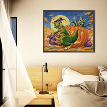 Load image into Gallery viewer, Diamond Painting - Full Round - Pumpkin Dinosaur (50*40CM)
