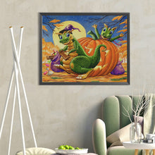 Load image into Gallery viewer, Diamond Painting - Full Round - Pumpkin Dinosaur (50*40CM)
