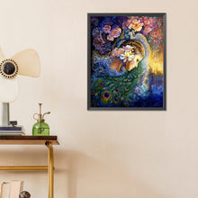 Load image into Gallery viewer, Diamond Painting - Full Round - Peacock Flower Girl (40*50CM)
