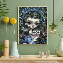 Load image into Gallery viewer, Diamond Painting - Full Round - Owl Big Eyes Girl (40*50CM)
