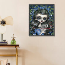 Load image into Gallery viewer, Diamond Painting - Full Round - Owl Big Eyes Girl (40*50CM)
