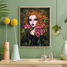 Load image into Gallery viewer, Diamond Painting - Full Round - Flower Curly Girl (40*50CM)
