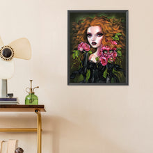 Load image into Gallery viewer, Diamond Painting - Full Round - Flower Curly Girl (40*50CM)

