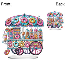 Load image into Gallery viewer, Acrylic Special Shape Donut Cart Diamond Painting Desktop Ornaments for Beginner
